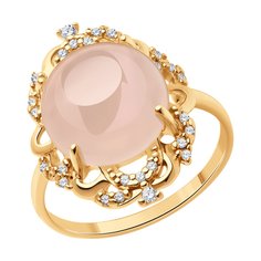 Кольцо из серебра р. 20 SOKOLOV 83010168, фианит\кварц