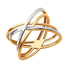 Кольцо из красного золота р. 16,5 Diamant 51-110-02458-1