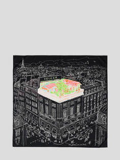 Платок женский Basconi LHBC0069 черный, 86х86 см