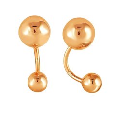 Серьги из красного золота 585Gold 402003761