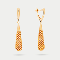 Серьги из желтого золота Corona с1061