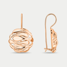 Серьги из розового золота Династия 012112-1000