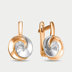 Серьги из розового золота Delta 1200294, фианит