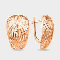 Серьги из розового золота Династия 009622-1000