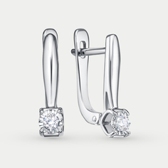 Серьги из белого золота VESNA 22242-259-00-00, бриллиант