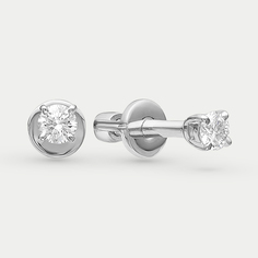 Серьги из белого золота VESNA 4038-251-00-00, бриллиант
