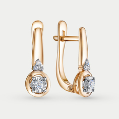 Серьги из розового золота VESNA 22061-159-46-00, бриллиант