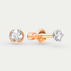 Серьги из розового золота VESNA 4054-151-00-00, бриллиант