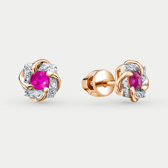 Серьги из розового золота VESNA 41679-151-15-00, бриллиант