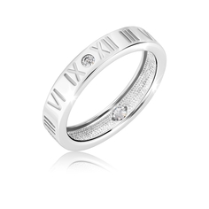 Кольцо из серебра р. 17,5 VALTERA 118405, фианит