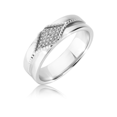Кольцо из серебра р. 16,5 VALTERA 117812, бриллиант