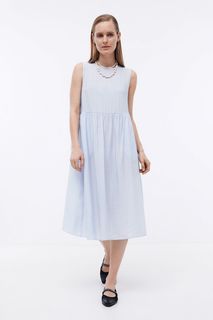Платье женское Baon B4524101 голубое 2XL