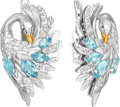 Серьги из белого золота PLATINA jewelry 02-5300-01-201-1120