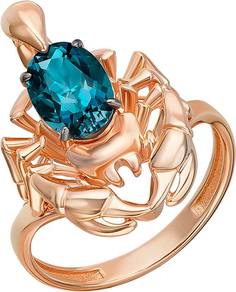 Кольцо из красного золота р. 17,5 PLATINA jewelry 01-5774-00-201-1110, топаз