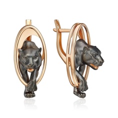 Серьги из красного золота PLATINA jewelry 02-5301-00-000-1110