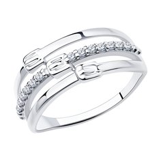 Кольцо из серебра р. 16,5 Diamant 94-110-00798-1, фианит