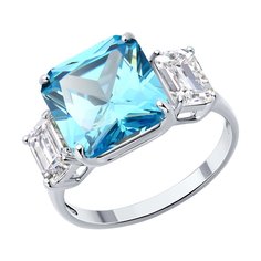 Кольцо из серебра р. 17 SOKOLOV 94014223, фианит