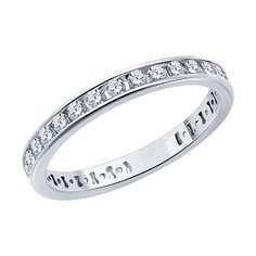 Кольцо из серебра р. 19 SOKOLOV 94013859, фианит