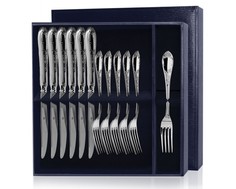 Серебряный десертный набор «Престиж» 12 предметов 381ВЛ02001; 382НЖ02001; Ф0841215/Р АргентА