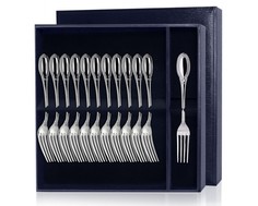 Серебряный десертный набор «Император» 12 предметов (вилки)336ВЛ02001, Ф0841215/Р АргентА