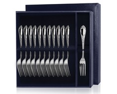 Серебряный десертный набор «Престиж» 12 предметов (вилки)381ВЛ02001,Ф0841215/Р АргентА