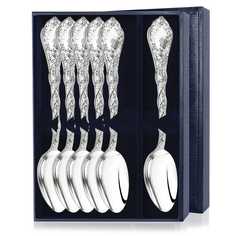 Набор серебряных столовых ложек «Виноградная лоза» 6 предметов1481НБ01801 АргентА