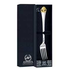 Серебряная столовая вилка "Афина" с позолотой1525НБ01802 АргентА
