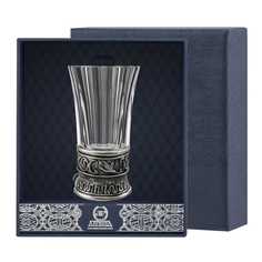 Серебряная стопка с хрустальной вставкой1090СТ00806 АргентА