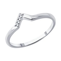 Кольцо из серебра р. 17 Diamant 94-210-02127-1, бриллиант