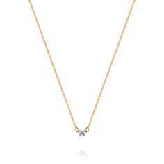 Колье из красного золота 40-45 см ADAMAS 81041354/01-А50-72, Swarovski АДАМАС