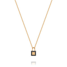 Колье из красного золота 45 см ADAMAS 84041406/01-А50ДЧ-421, бриллиант АДАМАС