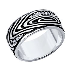 Кольцо из серебра р. 22,5 Diamant 95-110-02132-1, фианит