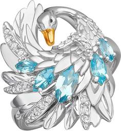 Кольцо из белого золота р. 20 PLATINA jewelry 01-5784-01-201-1120, топаз