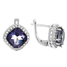 Серьги из серебра Balex 2405936135, фианит/кварц