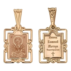 Кулон из красного золота Эстет 01П011051