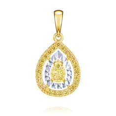 Кулон из желтого золота ADAMAS 34041526/01-А557Д-426, бриллиант АДАМАС