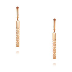 Серьги подвески из красного золота ADAMAS 24041554/01-А50-01 АДАМАС