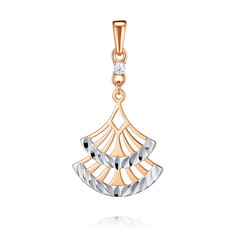 Кулон из красного золота ADAMAS 34041605/01-А507Д-72, фианит АДАМАС