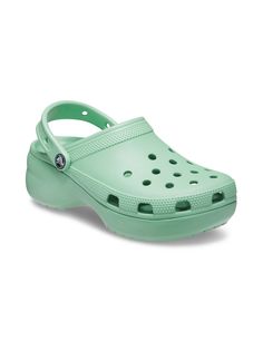 Сабо женские Crocs CR206750 светло-зелёные-JAST, US 6