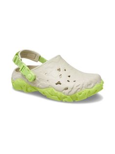 Сабо унисекс Crocs CR208391 бежевые, зелёные-BOLI, US 5