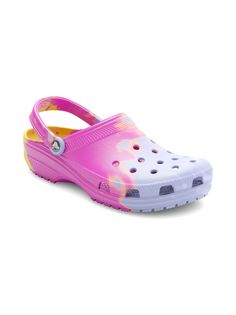 Сабо унисекс Crocs CR208275 розовые, мультицвет-JUMT, US 5