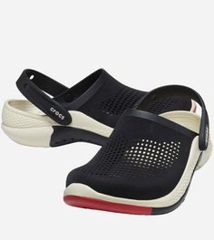 Сабо унисекс Crocs CR208281 чёрные, мультицвет-BKMI, US 7