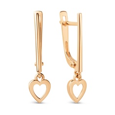 Серьги из красного золота 585Gold 402004825