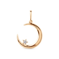 Подвеска из красного золота 585Gold 603006080, фианит