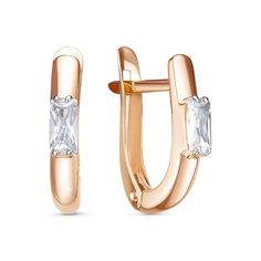 Серьги из красного золота 585Gold 302007272, фианит