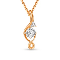 Подвеска из красного золота 585Gold 303003047, фианит
