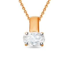 Кулон из красного золота 585Gold 303003101, фианит