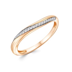 Кольцо из красного золота р. 16 585Gold 301012348, фианит