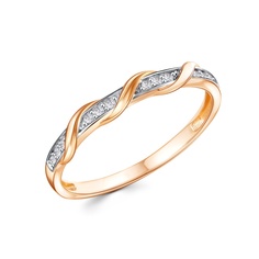 Кольцо из красного золота р. 16 585Gold 301012349, фианит