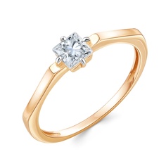 Кольцо из красного золота р. 17 585Gold 301012358, фианит